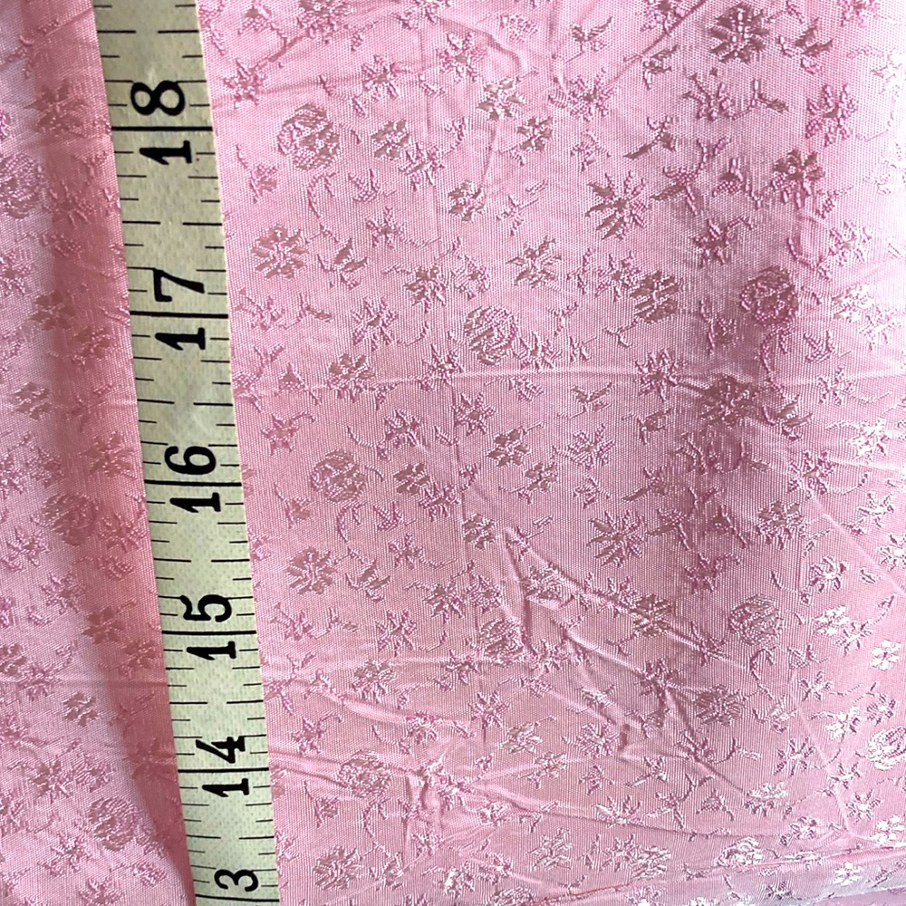 Vintage‎ baby pink acetate satin. Prom dress feel 43 x 83  404